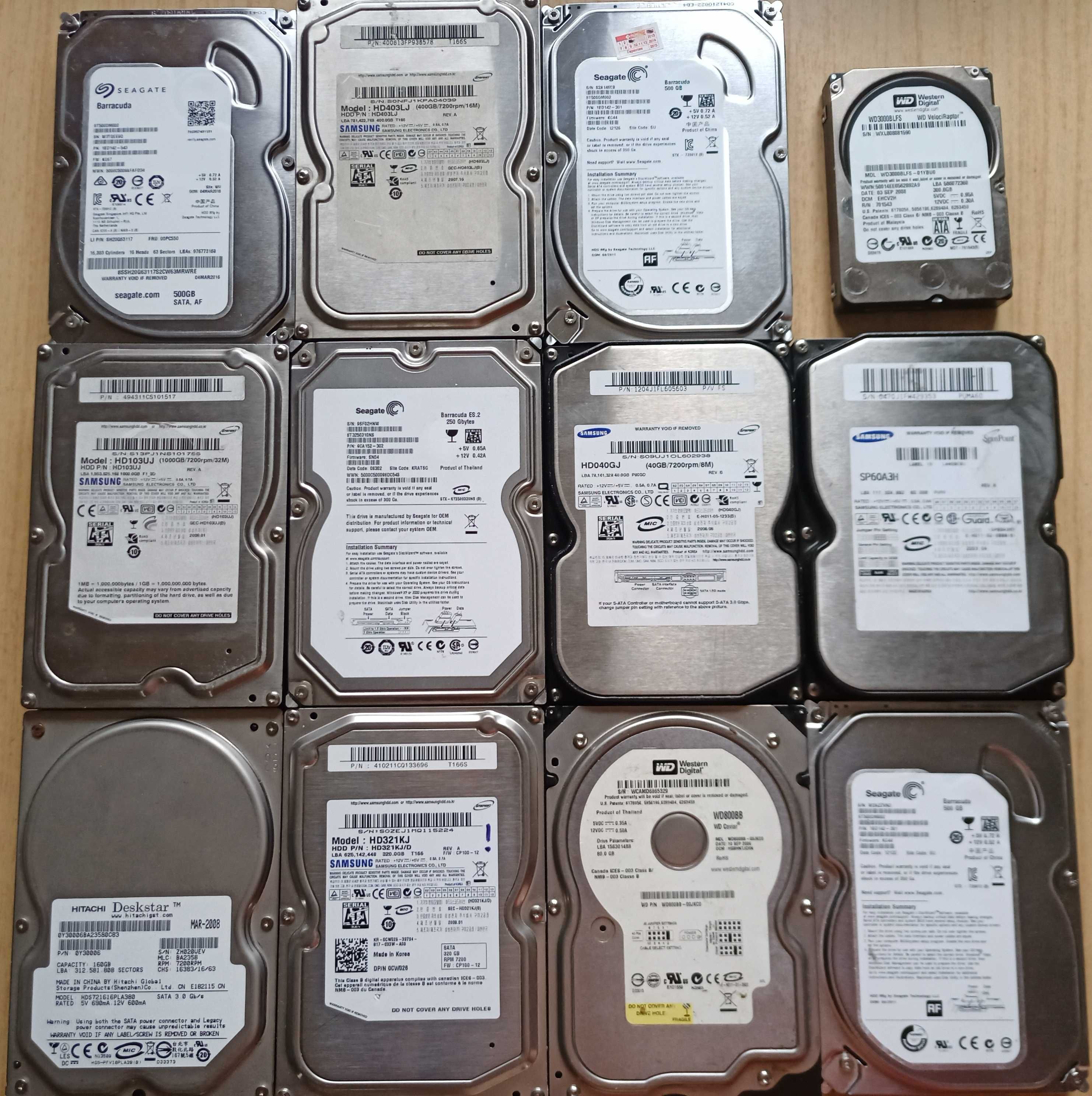 Жесткие диски HDD SATA IDE PATA
