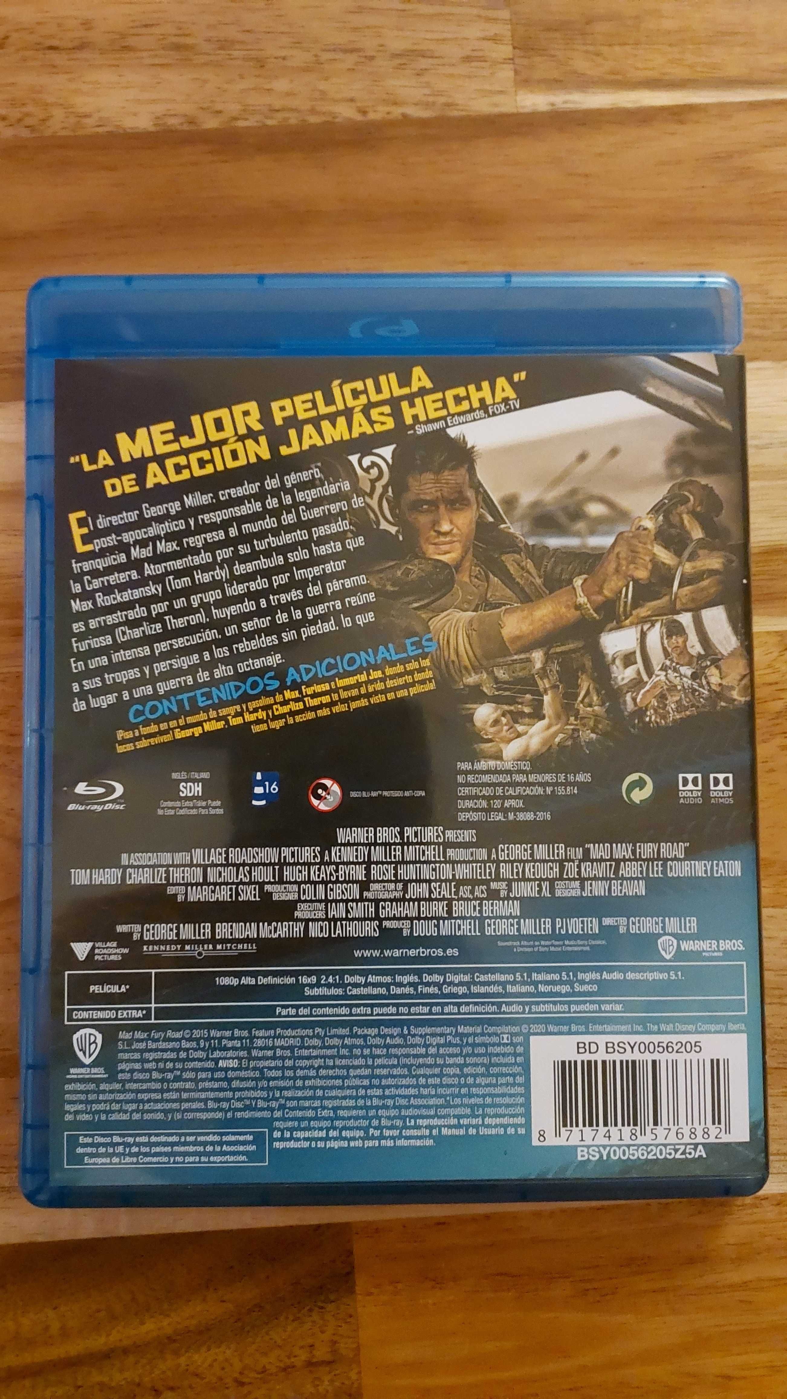 Mad Max Blu Ray Stan BDB Angielski Dolby ATMOS Wysyłka 24H