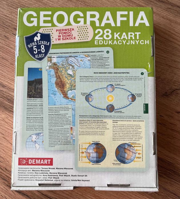 Karty edukacyjne. Geografia Demart