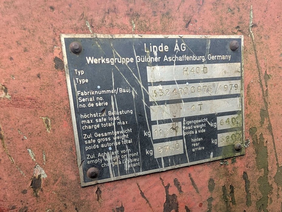 Wózek widłowy Linde H40 Vat 23%