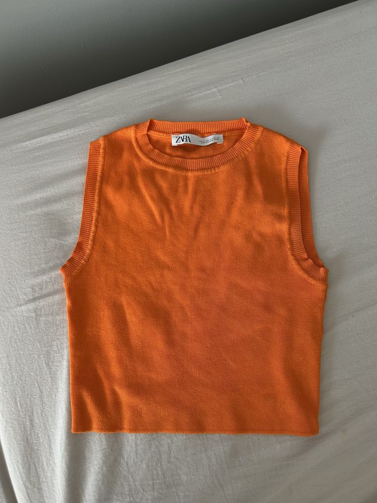 Pomarańczowa kamizelka Zara S