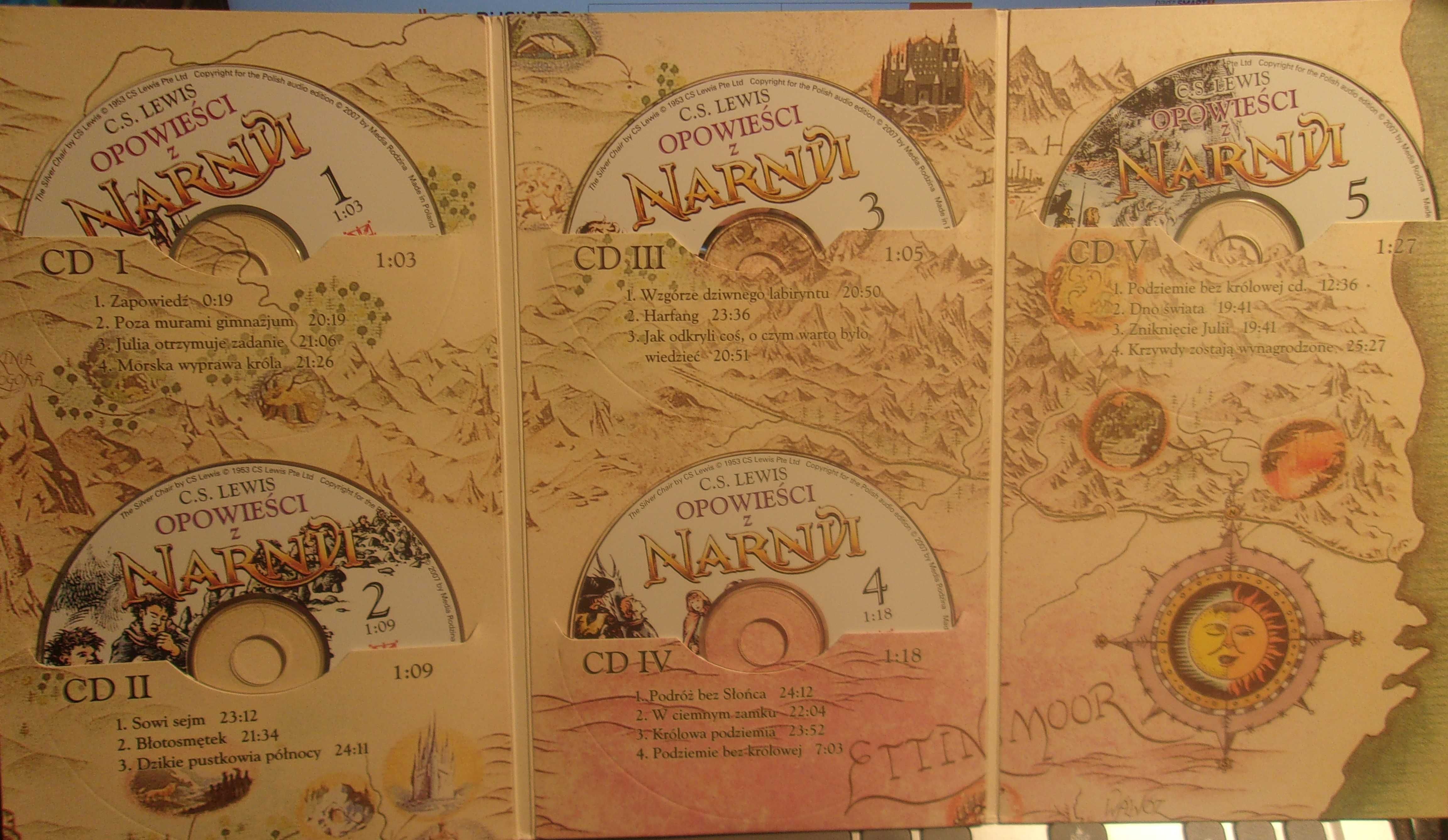 Opowieści z Narnii Srebrne krzesło wydanie audio na 5 CD