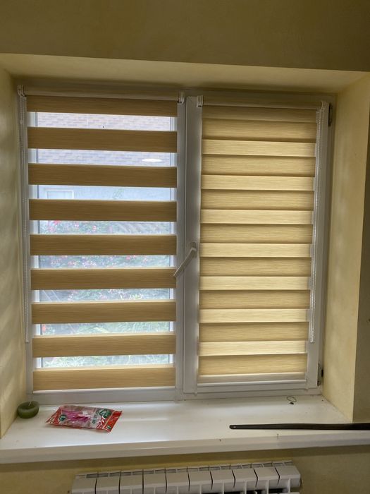 Готовые тканевые ролеты, день-ночь, жалюзи, ролети тканеві, блекаут