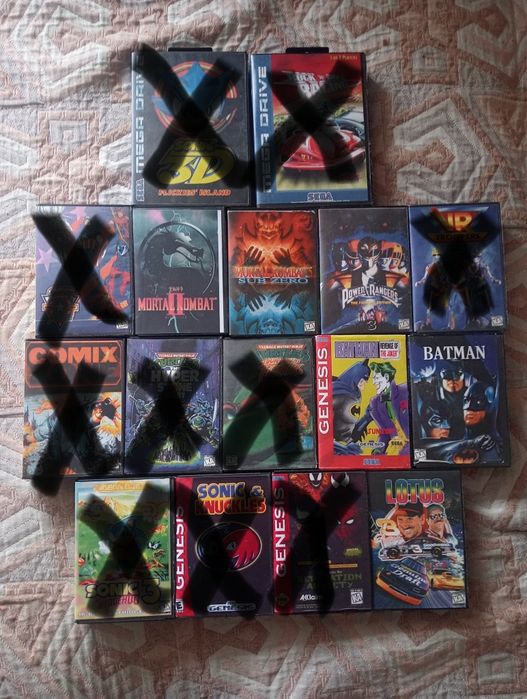 Картриджі Sega MD