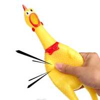Piszcząca zabawka dla psa - kurczak, 16 cm