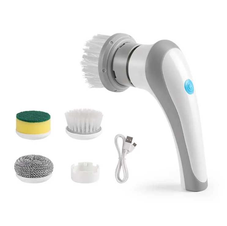 Щётка для мытья посуды с насадками Electric Cleaning brush