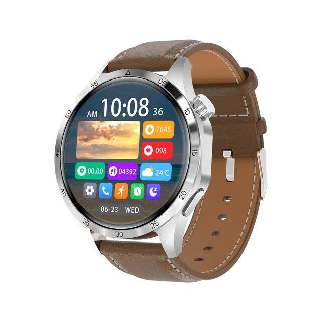 GT4 Pro Plus Smartwatch 48mm com chamadas (Novo) pele Castanha