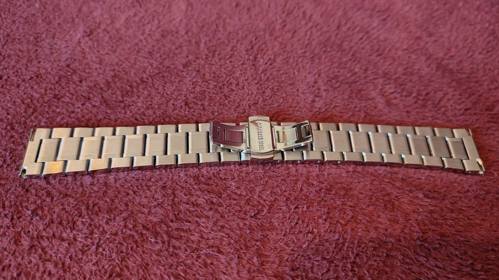 Bransoletka do zegarka z pełnych ogniw. Super jakość, 22mm
