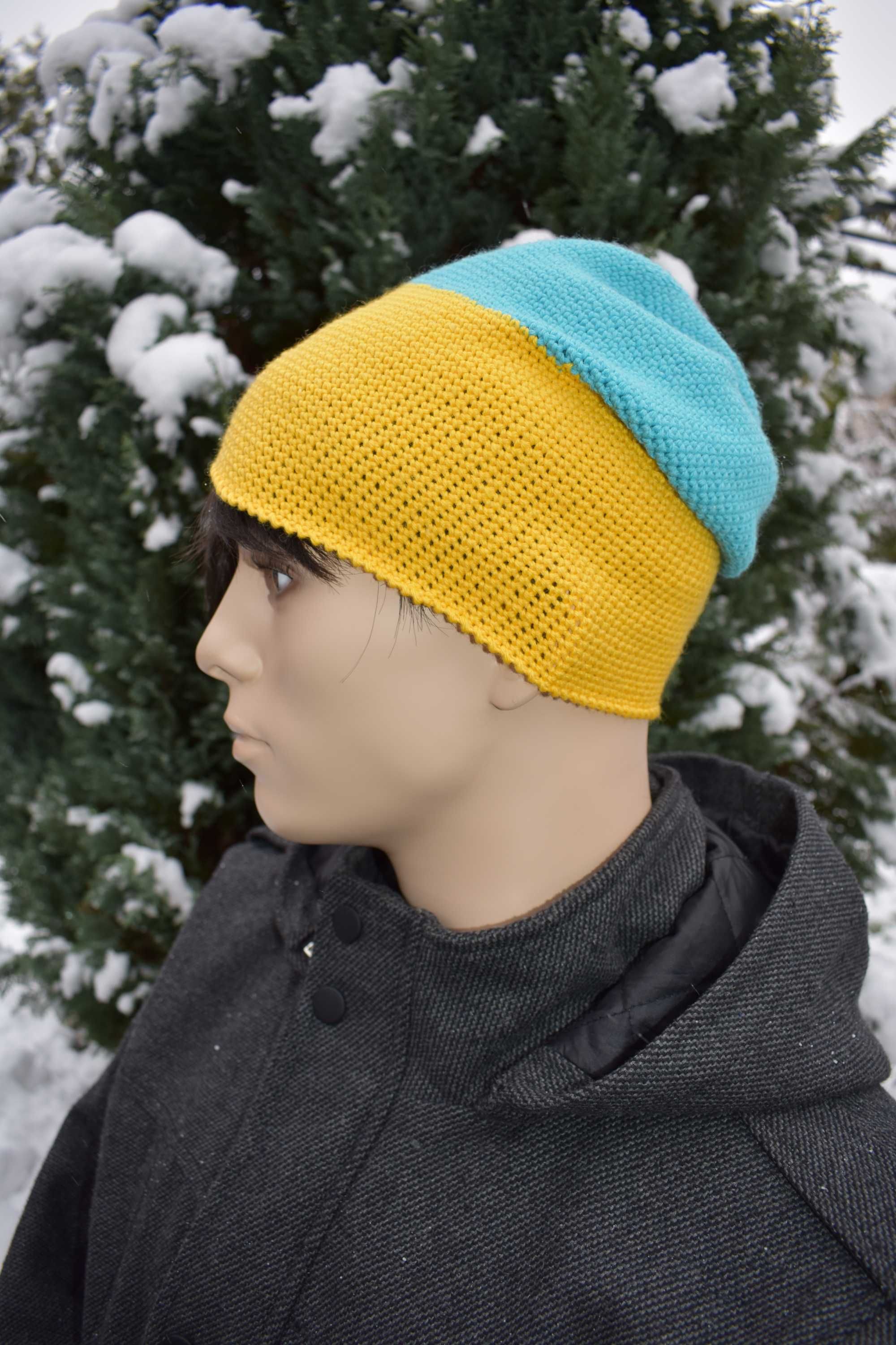 Czapka beanie merino ręcznie robiona