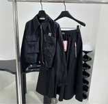 Костюм с юбкой новинка черный Miu miu