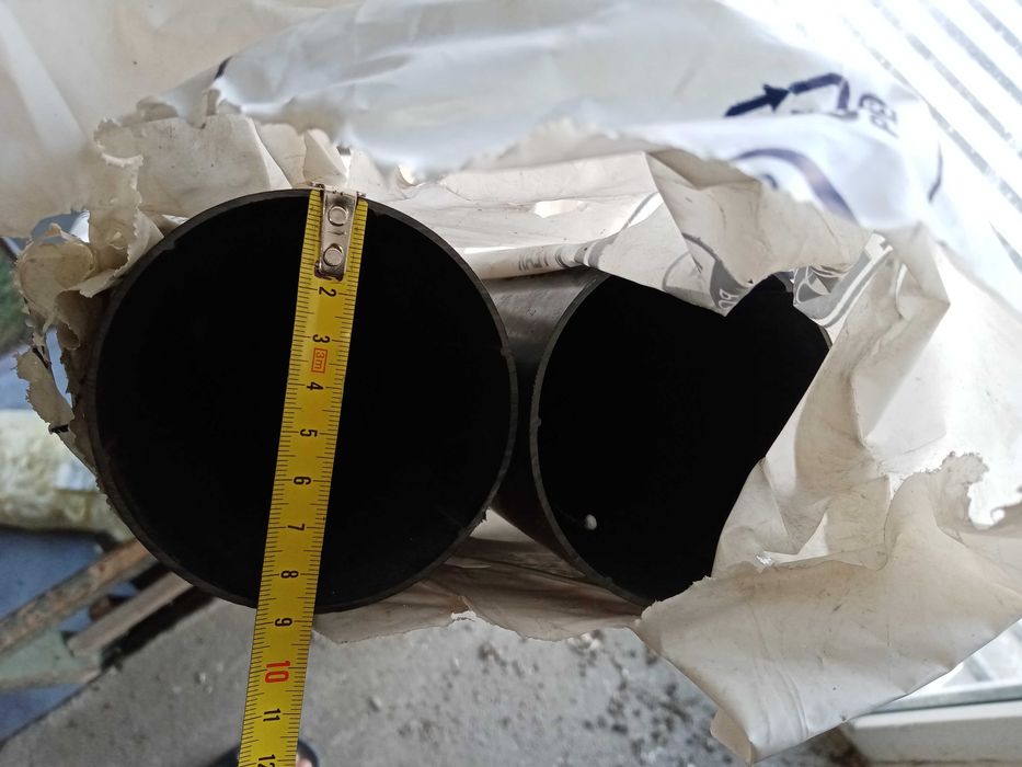 BRYZA PVC RURA SPUSTOWA fi 90 dł. 2 x 4 m GRAFIT nowe