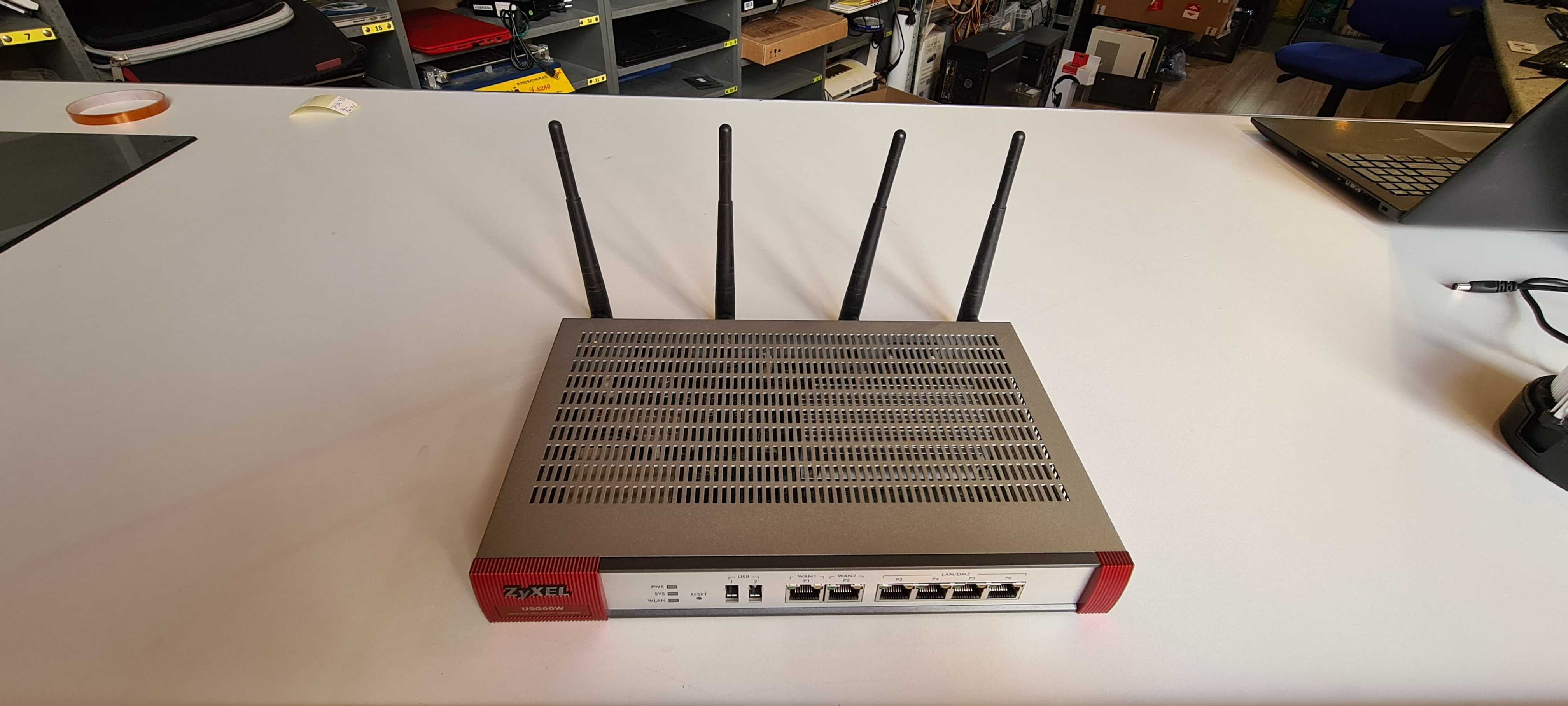 Firewall Router DUAL WAN Zyxel USG60W WiFi (4x100/1000Mbit 2xWAN)