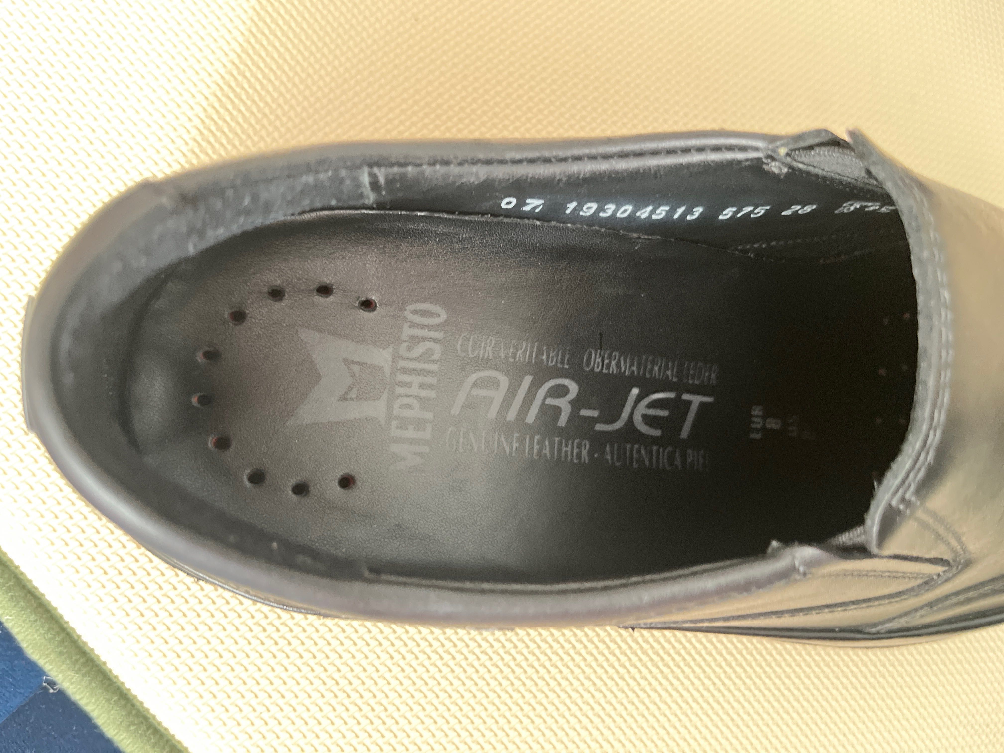 Mephisto Twain Black mokasyny męskie Air-Jet