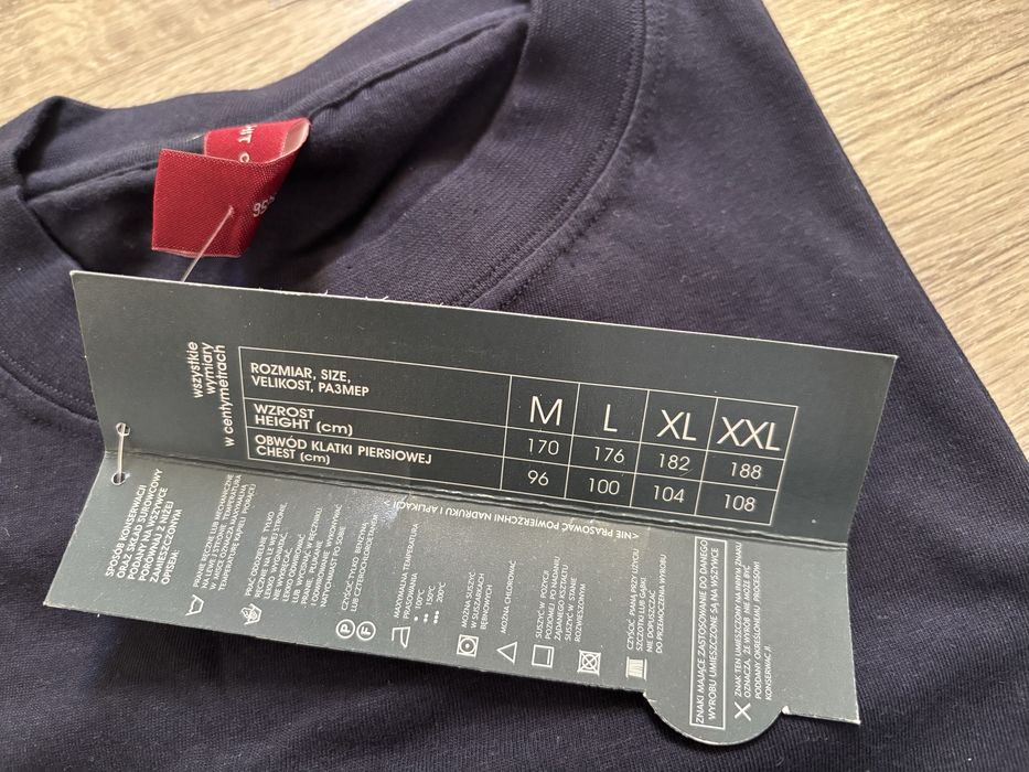 Bluzka XL nowa męska granatowa