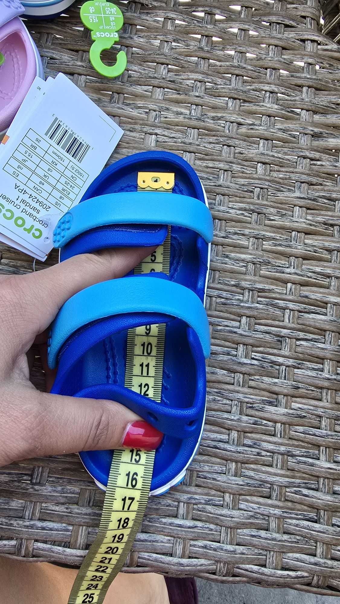 Дитячі сандалі crocs c8-24/25-15cm