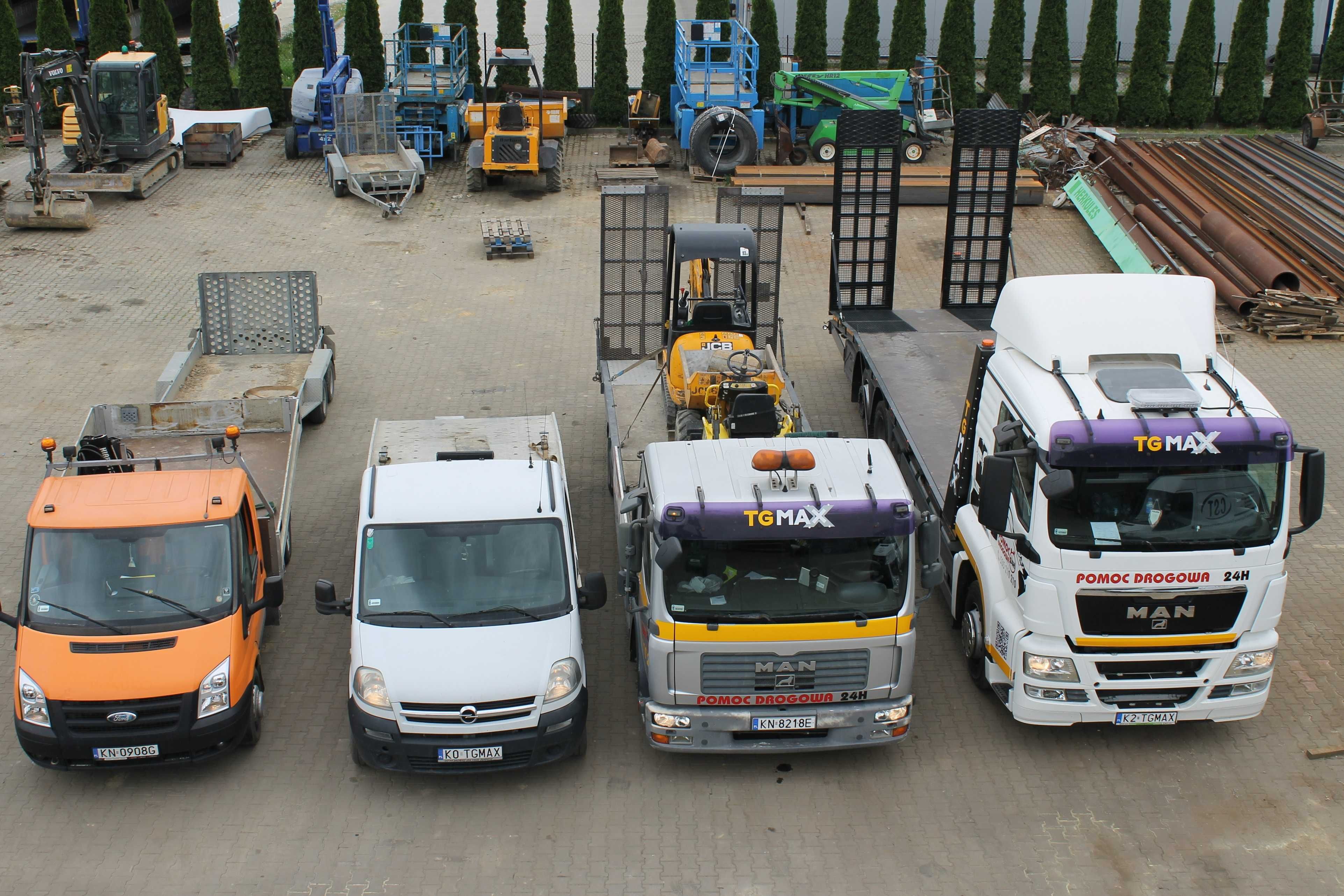 Transport maszyn budowlanych , rolniczych , Pomoc Drogowa Nowy Sącz