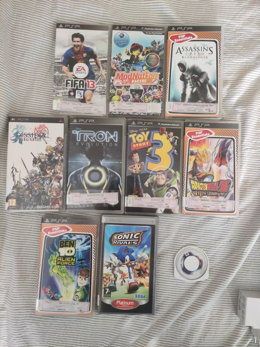 Jogos PSP com selo individual ou coletivo