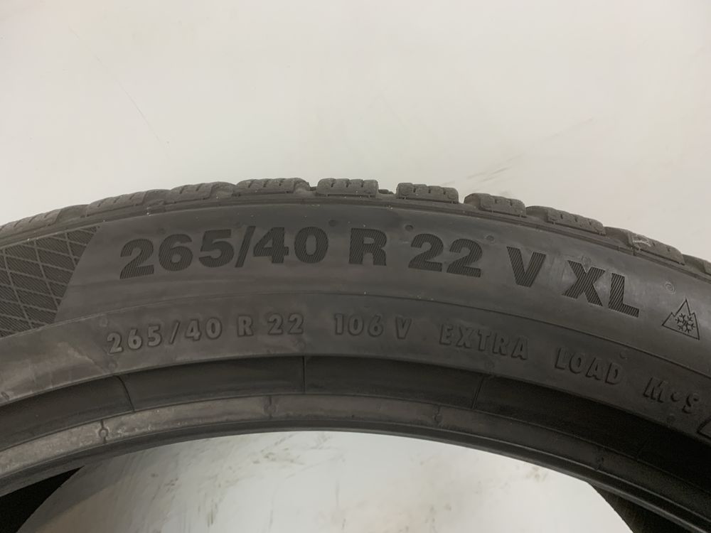 4x 265/40/22 Continental WinterContact TS850P / 7,5mm JAK NOWE / FV23
