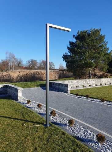 Nowoczesna aluminiowa latarnia uliczna oswietlenie led lampa Samsung