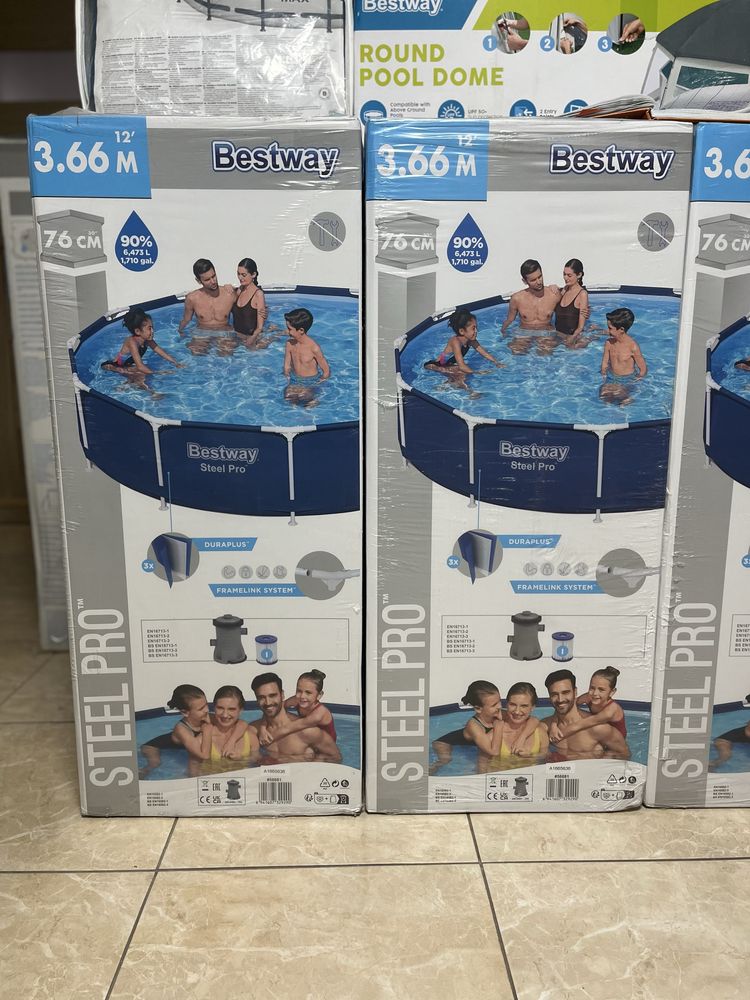 Найнижча ціна на каркасний басейн Bestway 3.66 x 1.22 !!?