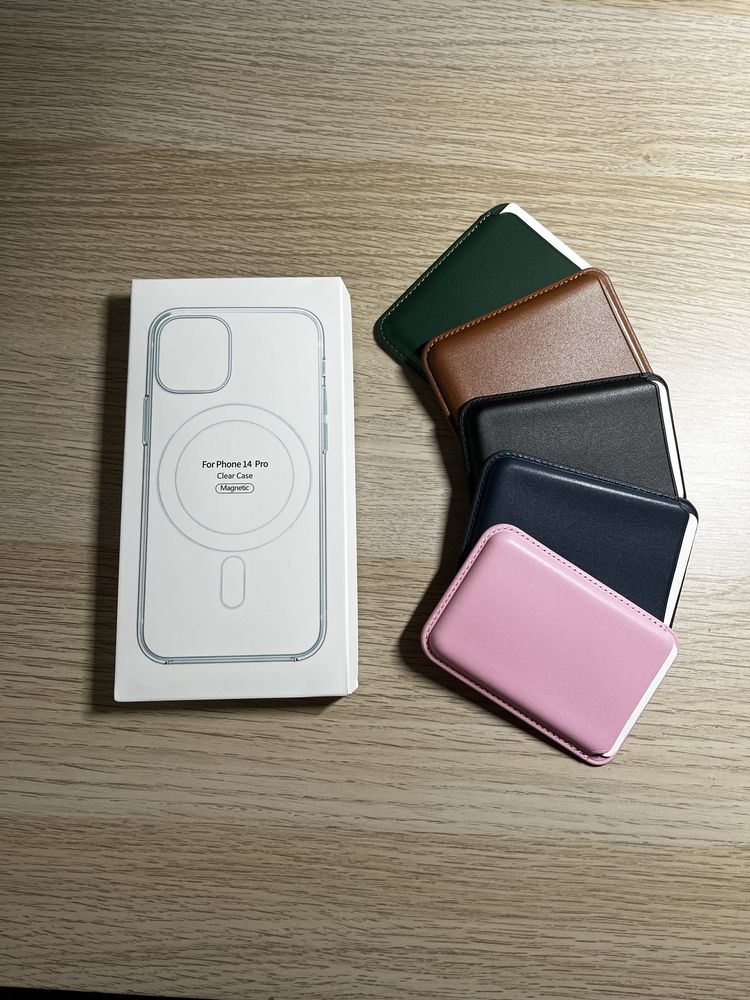 Capa+Carteira Magsafe para iPhone 12/13/14/15/16 Mini Pro Plus Pro Max