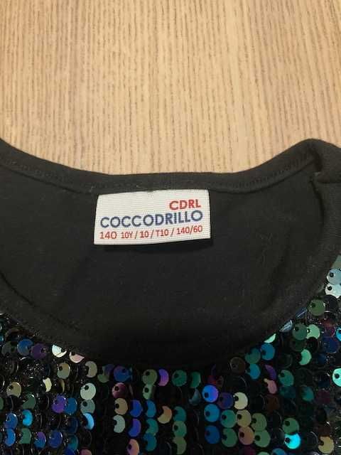 Urocza koszulka z sekwinami Coccodrillo. roz. 140