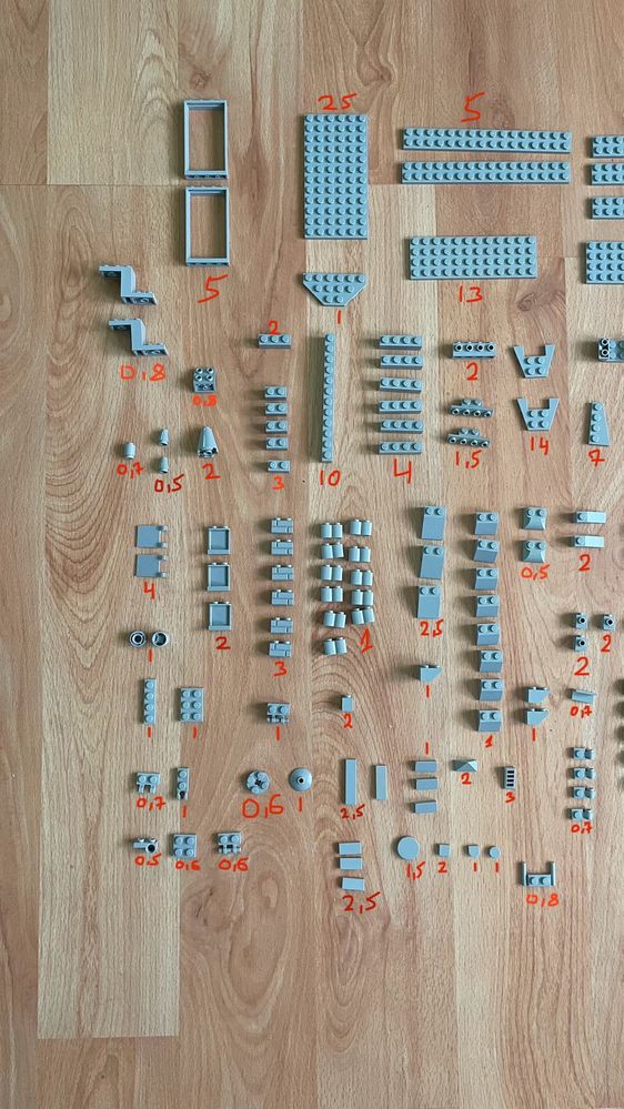 Lego деталі (платистини, кубики)