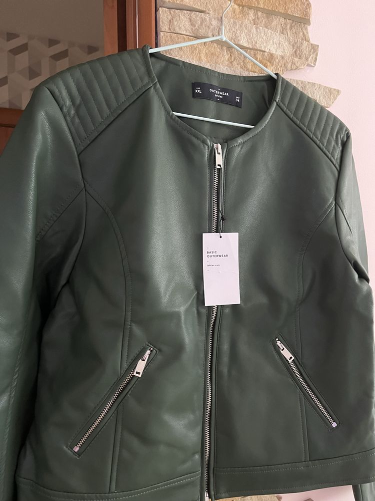 Куртка жіноча LEFTIES «Шкірянка» jacket з еко-шкіри.Іспанія.