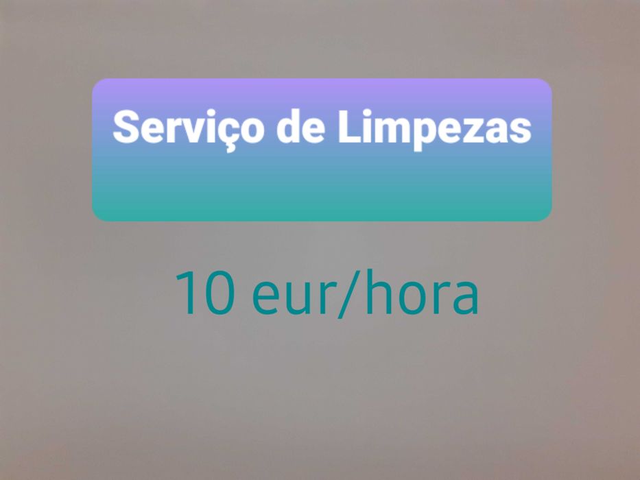 Serviço de limpezas