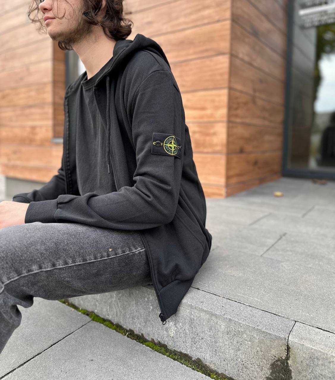 Підліткова кофта Stone Island • Нова олімпійка Стон Айленд Зіп Худі