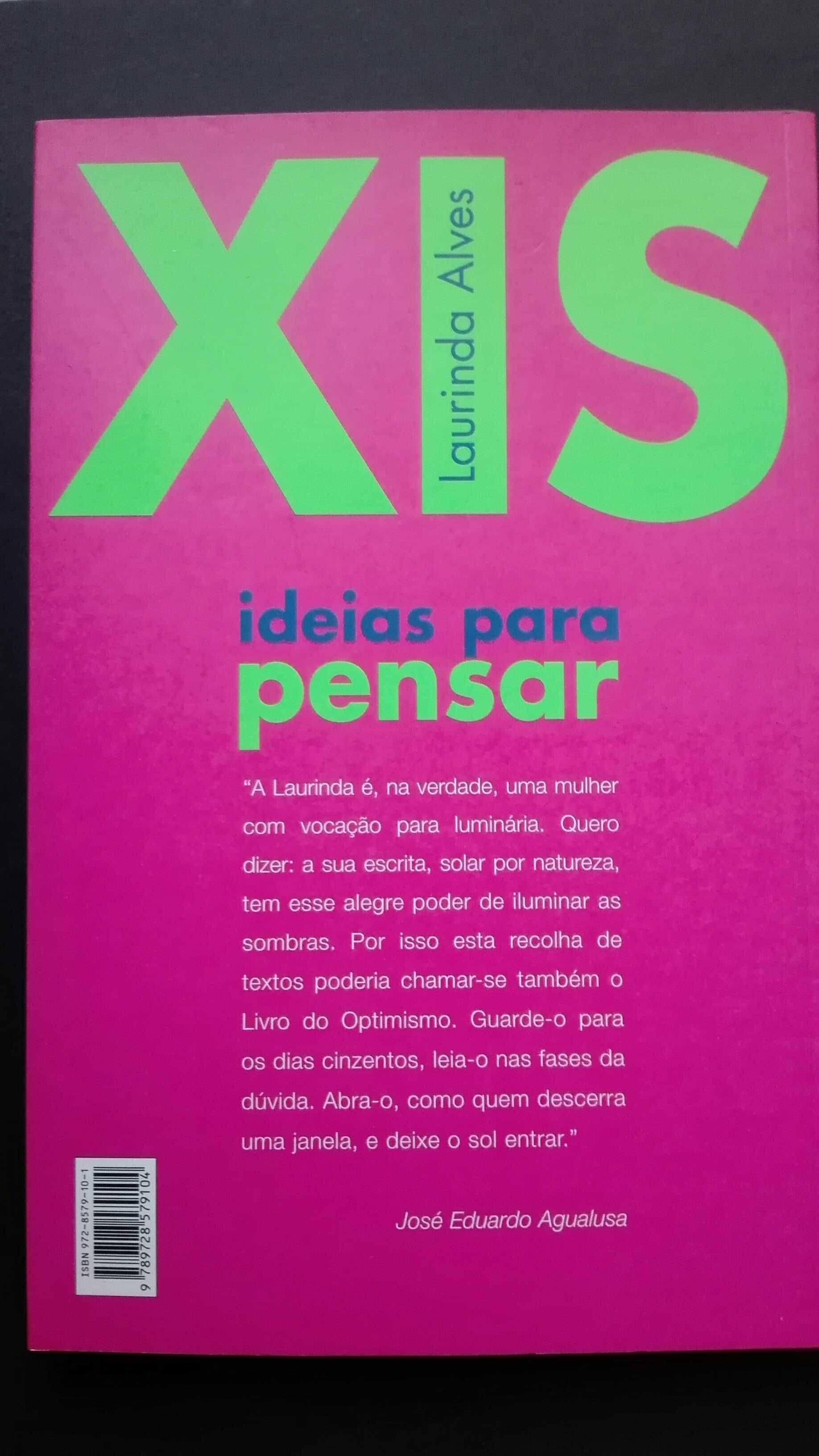 Livro "Xis Ideias para Pensar" de Laurinda Alves