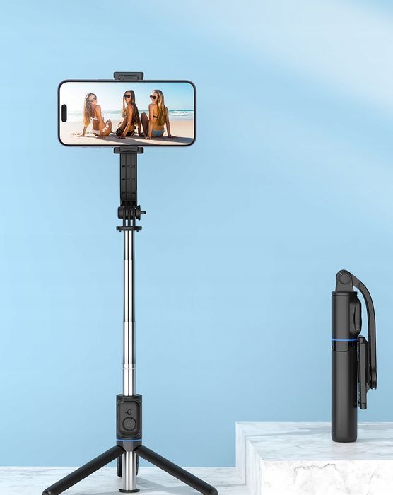 Kijek Do Selfie Stick Na Telefon Tripod Statyw Z Pilotem Bluetooth