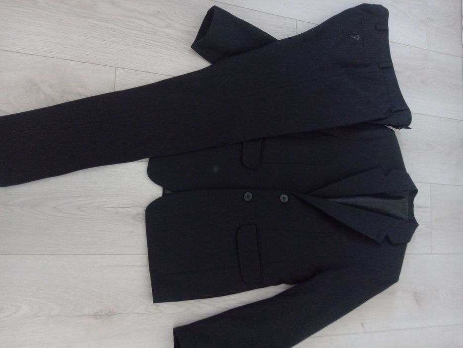 Garnitur chłopięcy czarny Slim. Rozmiar 164 cm
