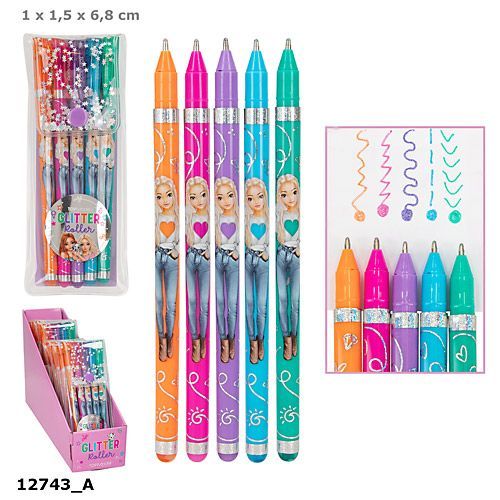 Żelopisy Brokatowe Top Model 12743A Depesche