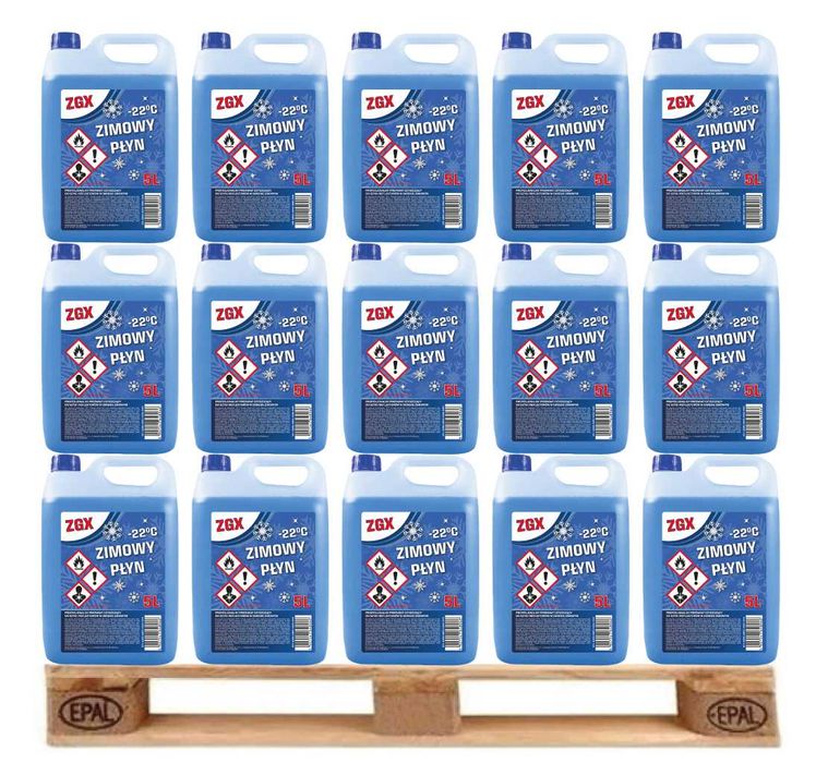 Płyn do spryskiwaczy zimowy ZGX -22 Paleta 120szt. x 5L