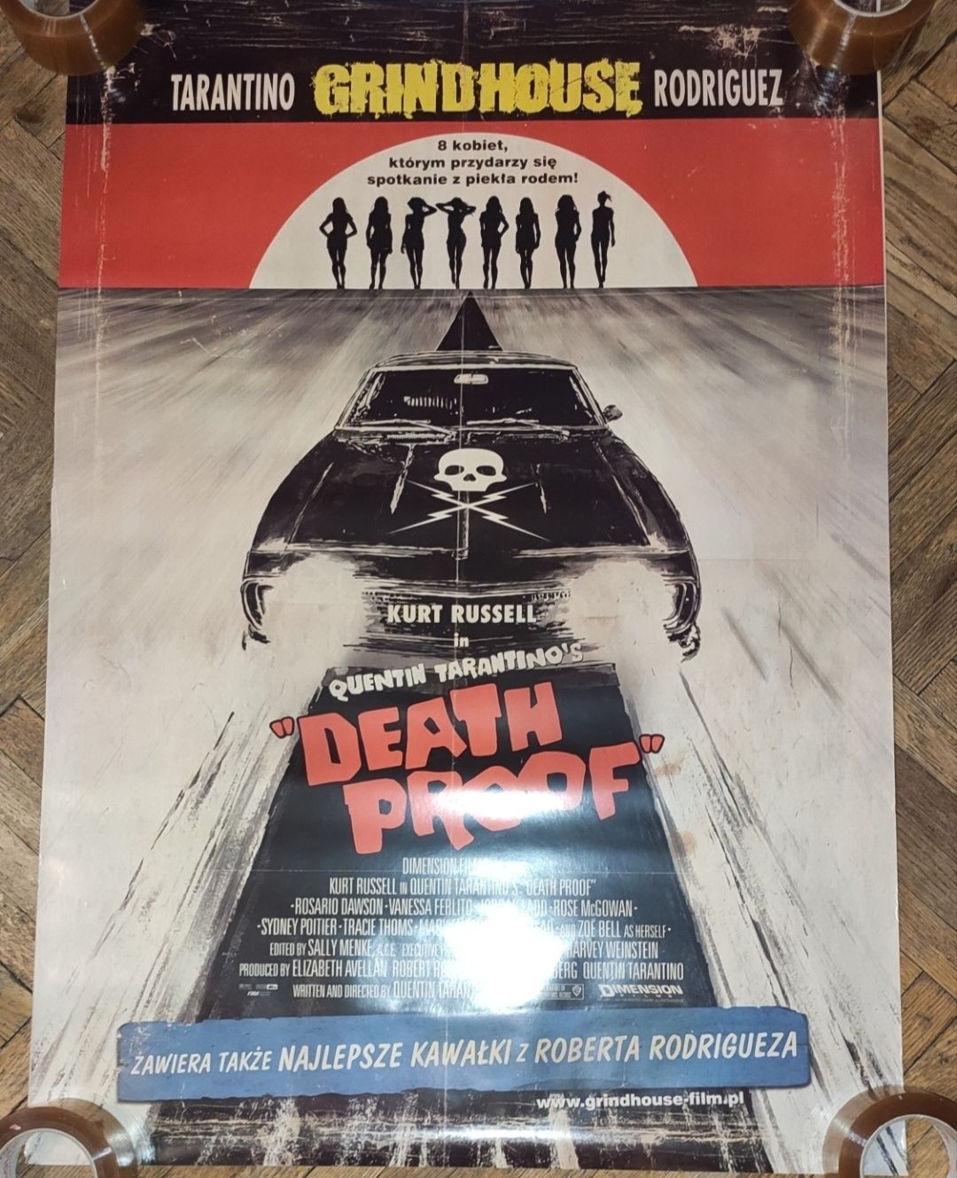 Death proof grind house Tarantino Plakat filmowy kinowy oryginalnym