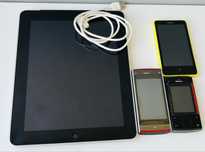 Nokia X Dual sim Старий телефон на деталі, планшет iPod
