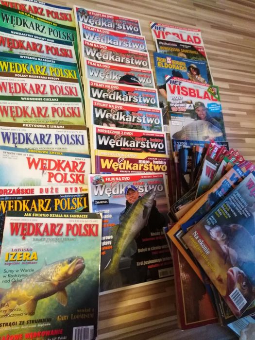 Kolekcja gazet wędkarskich
