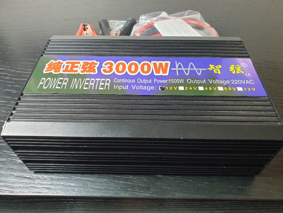 Inversor 3000W onda pura 12v 220v transformador de corrente inverter