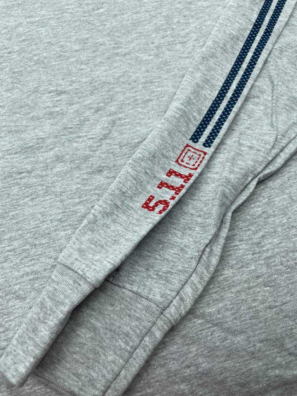 Реглан 5.11 Tactical Number Plate LS Tee, L, чорний/сірий