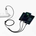 Baseus Tungsten 3w1 kabel USB - USB Typ C / Lightning / micro USB 3,5