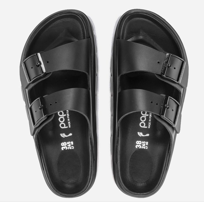 Шльопанці жіночі Birkenstock Arizona Pap Chunky шкіряні 38 розмір