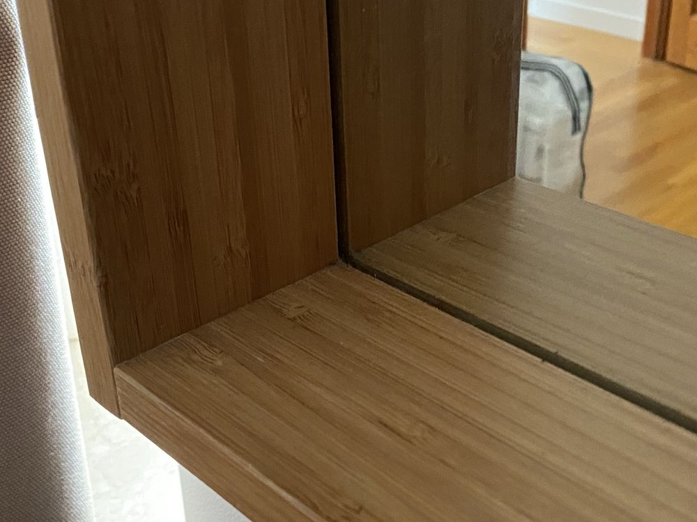 IKEA RAGRUND Lustro, bambus, 53x50 cm