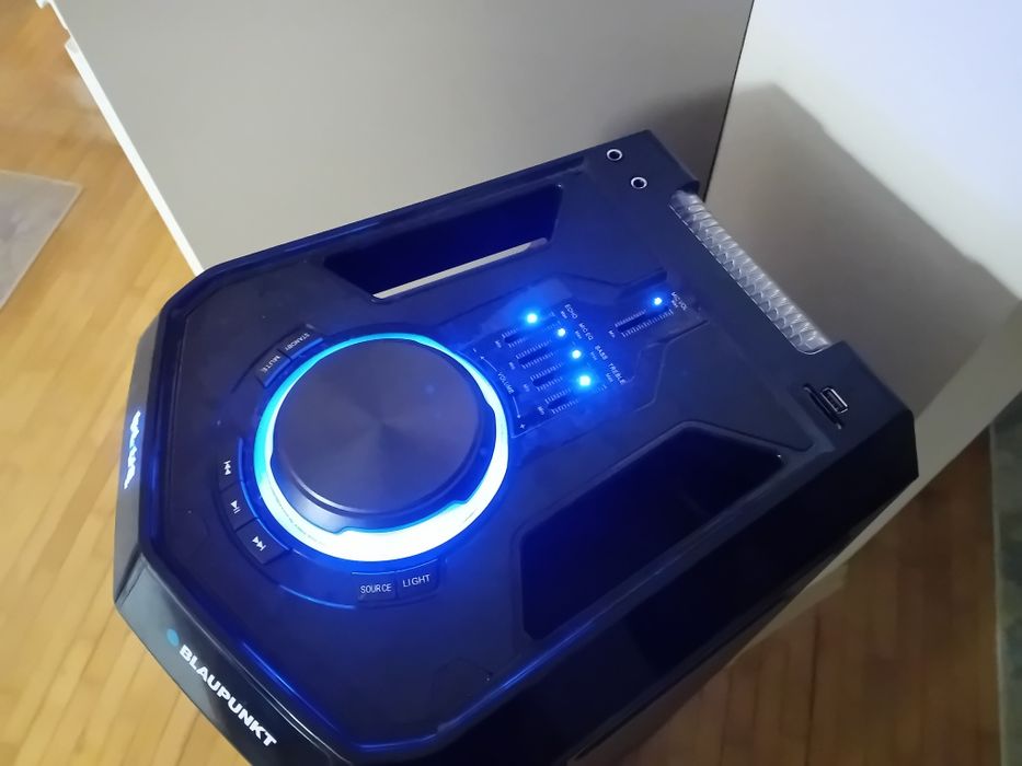 Głośnik 1200w imprezowy przenośny bateria mikrofony wynajem