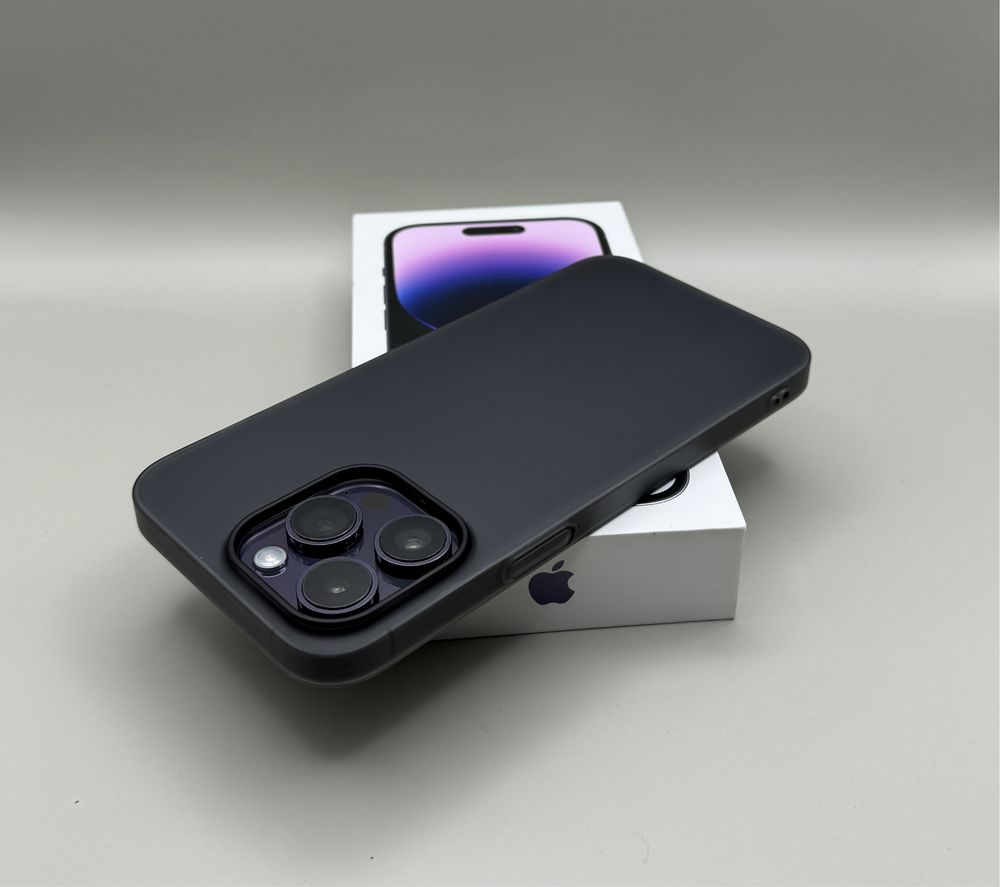 Ультратонкий чехол на IPhone 14 pro deep purple, 14 pro max black