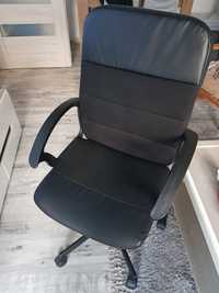 Fotel krzesło biurowe IKEA, RENBERGET, czarne