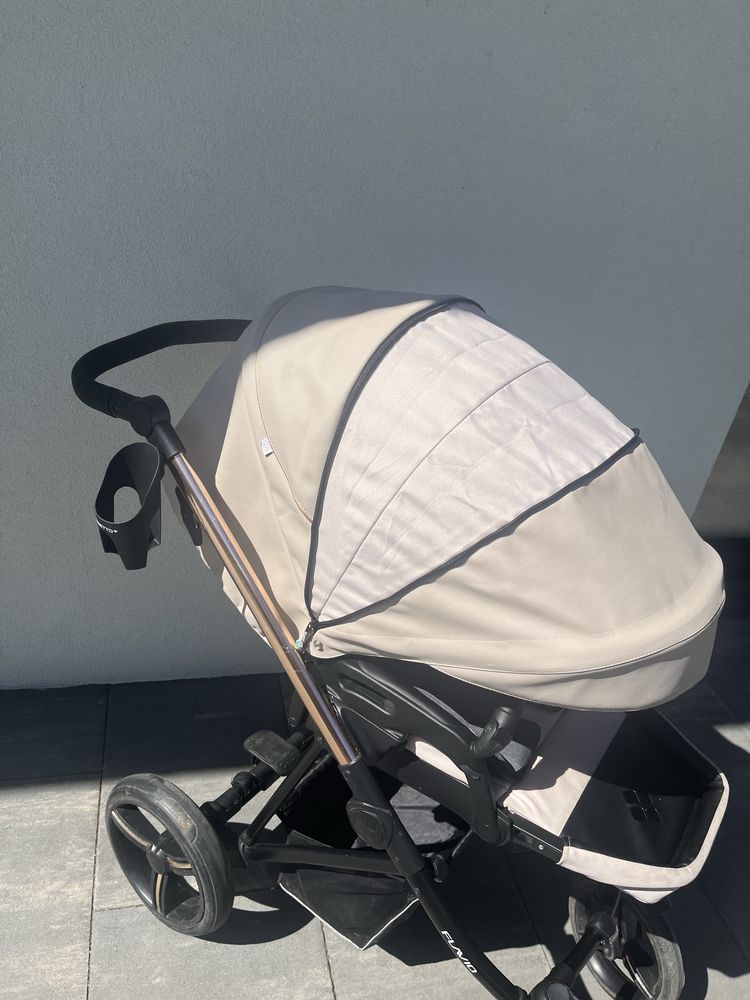BEBETTO FLAVIO PREMIUM CLASS  Beżowy wózek 2w1 dziecięcy Stella 04