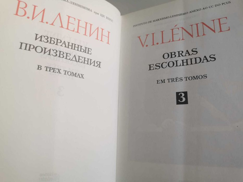 V. I. Lenine Obras Escolhidas - Três Tomos