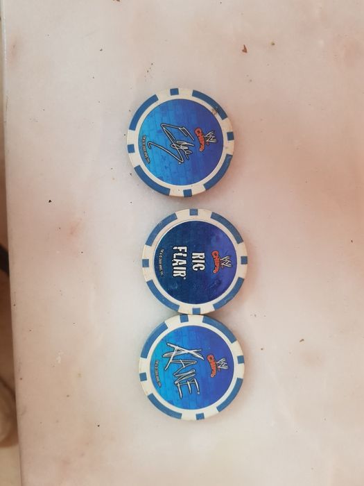 WWE chips poker // tazos