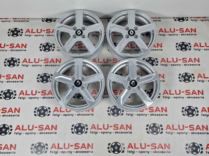 NOWE alufelgi RENAULT 15" 4x100 Captur Clio Kangoo Megane Srebrne